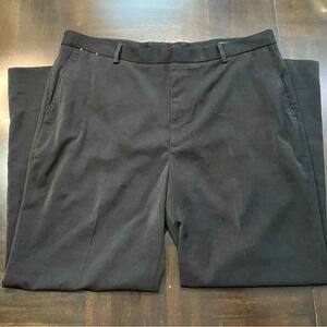 Men Crazy Horse Dress Pants 44 X 30 Black Used